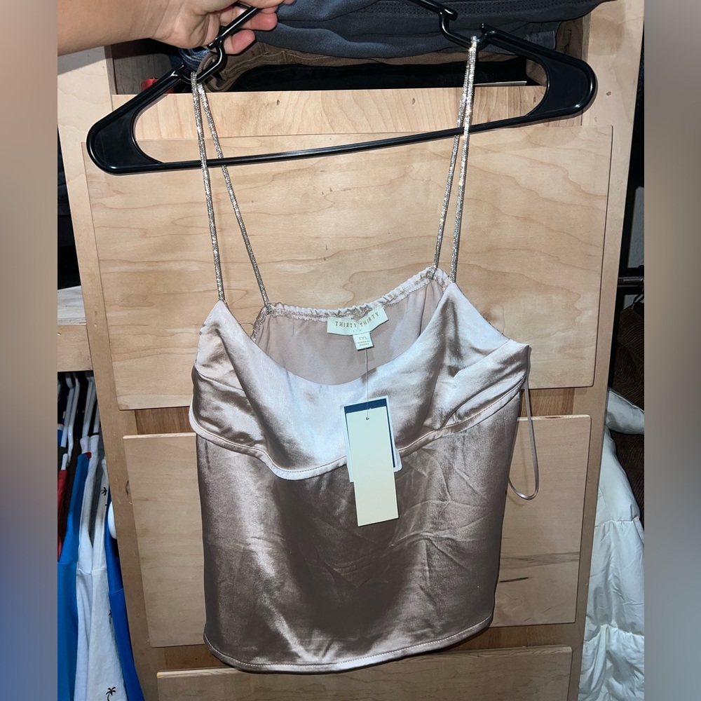 Satin Camisole in Light Gold